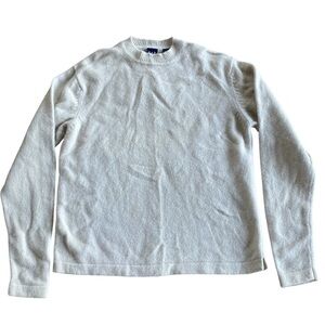 GAP 100% Wool Cream Crewneck Sweater